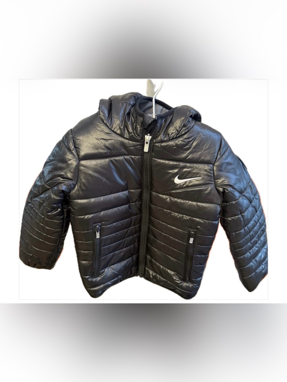 Nike Black Toddler Hooded Puffer Jacket coat 3t